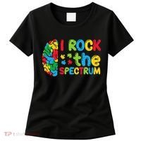 Autism Brain I Rock The Spectrum Awareness Women's T-Shirt thumb 0