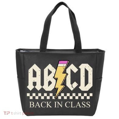 ABCD Back In Class Rock Vintage School Tote Bag