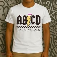 ABCD Back In Class Rock Vintage School T-Shirt thumb 3