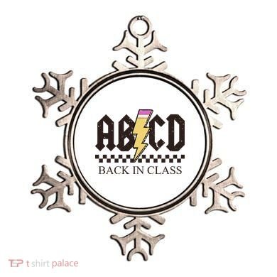 ABCD Back In Class Rock Vintage School Ornament