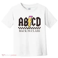 ABCD Back In Class Rock Vintage School Toddler T-Shirt thumb 0
