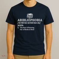 Abibliophobia The Fear Pf Running Out Books To Read T-Shirt thumb 3