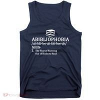 Abibliophobia The Fear Pf Running Out Books To Read Tank Top thumb 0
