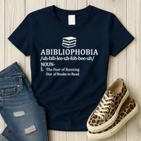 Abibliophobia The Fear Pf Running Out Books To Read Women's T-Shirt thumb 3