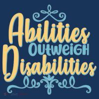 Abilities Outweigh Disabilities  Hoodie thumb 7