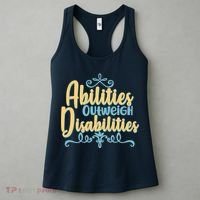 Abilities Outweigh Disabilities  Women's Tank Top thumb 3