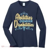 Abilities Outweigh Disabilities  Women's Long Sleeve Shirt thumb 0