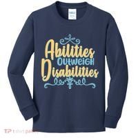 Abilities Outweigh Disabilities  Kids Long Sleeve Shirt thumb 0