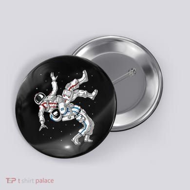 Astronaut Brazilian Jiu-Jitsu Judo Martial Arts Grappling Button