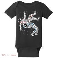 Astronaut Brazilian Jiu-Jitsu Judo Martial Arts Grappling Baby Bodysuit thumb 0