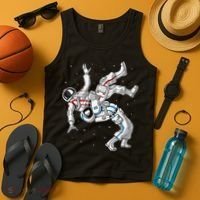 Astronaut Brazilian Jiu-Jitsu Judo Martial Arts Grappling Tank Top thumb 4