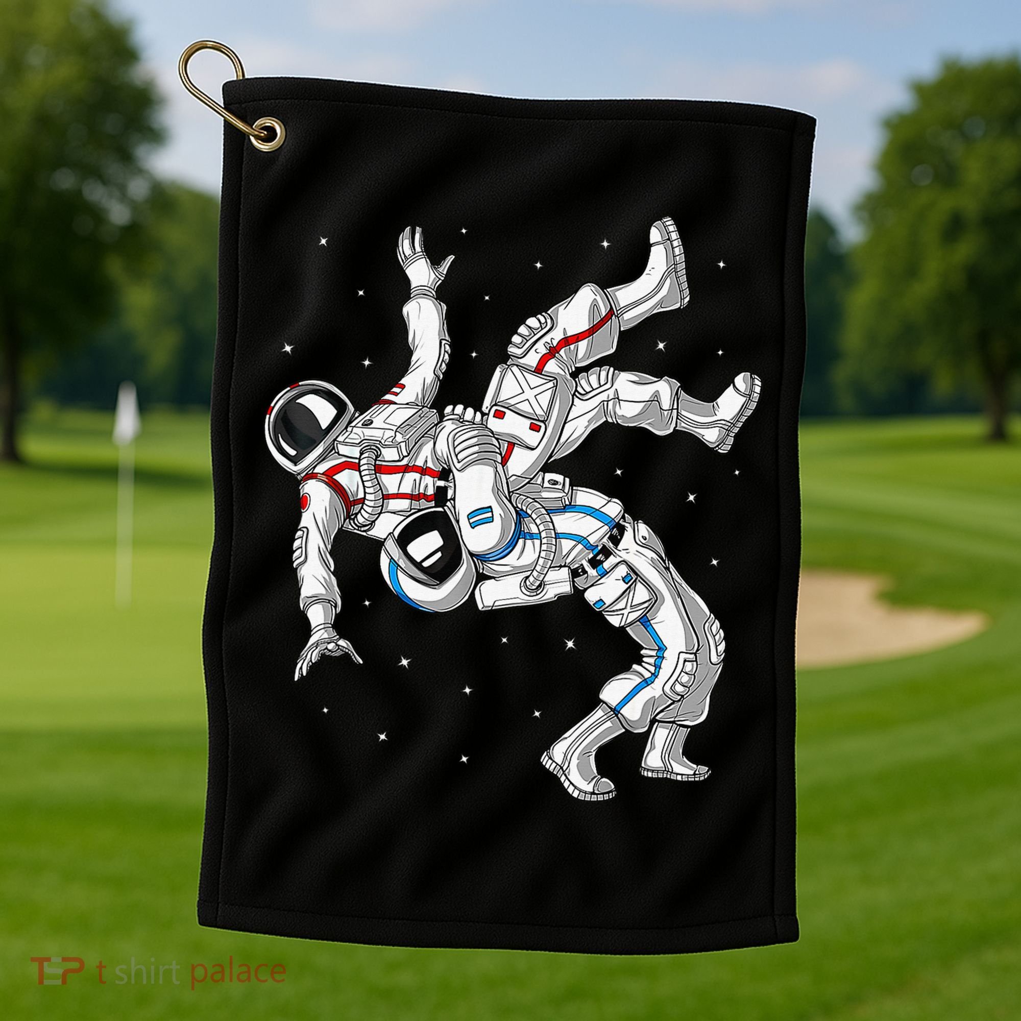 Astronaut Brazilian Jiu-Jitsu Judo Martial Arts Grappling Golf Towel