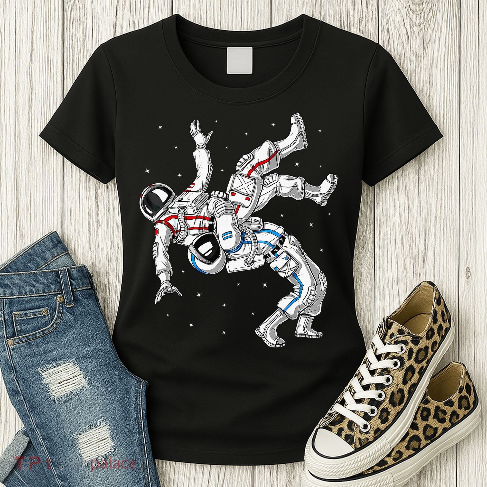 Astronaut Brazilian Jiu-Jitsu Judo Martial Arts Grappling Women's T-Shirt