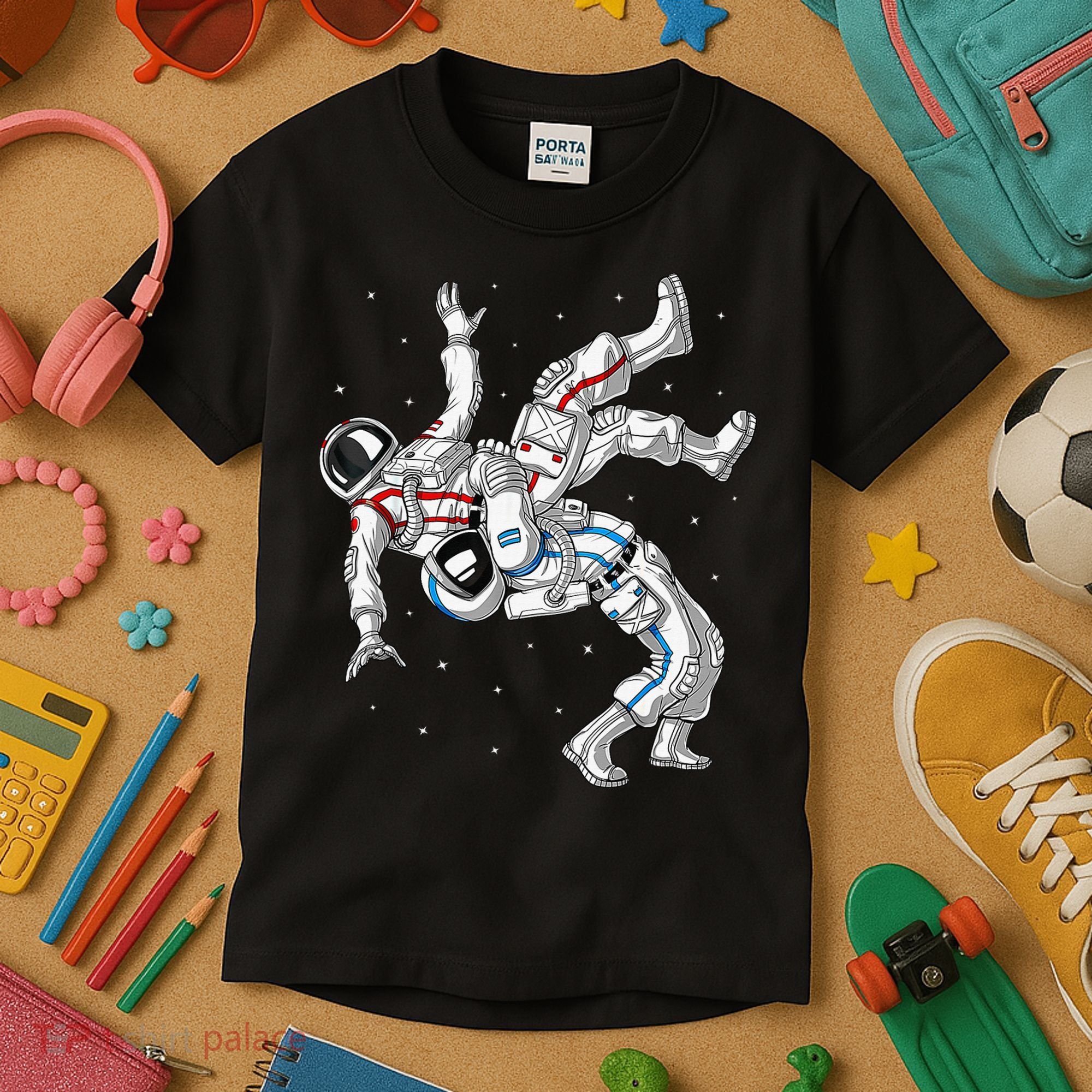 Astronaut Brazilian Jiu-Jitsu Judo Martial Arts Grappling Kids T-Shirt