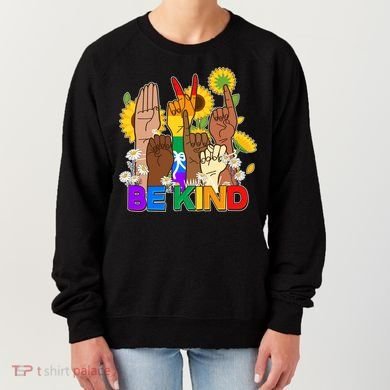 ASL Be Kind Sign Language Women's Sweatshirt