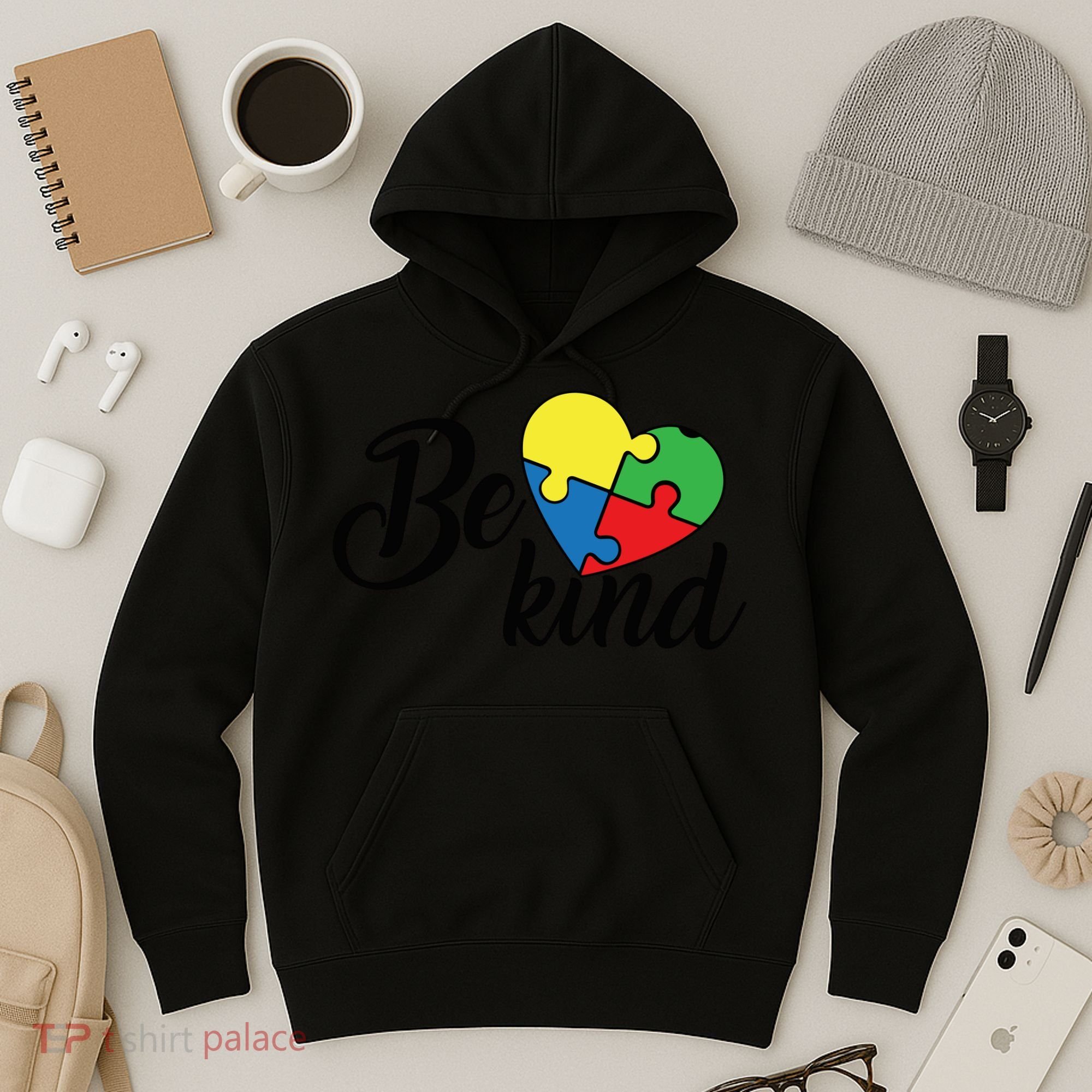 Autism, Be Kind Heart, Autism Awareness Hoodie