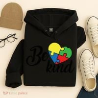 Autism, Be Kind Heart, Autism Awareness Hoodie thumb 4