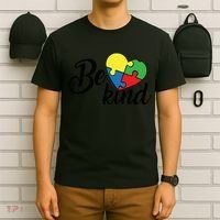 Autism, Be Kind Heart, Autism Awareness T-Shirt thumb 6