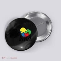 Autism, Be Kind Heart, Autism Awareness Button thumb 0