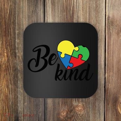 Autism, Be Kind Heart, Autism Awareness Coaster