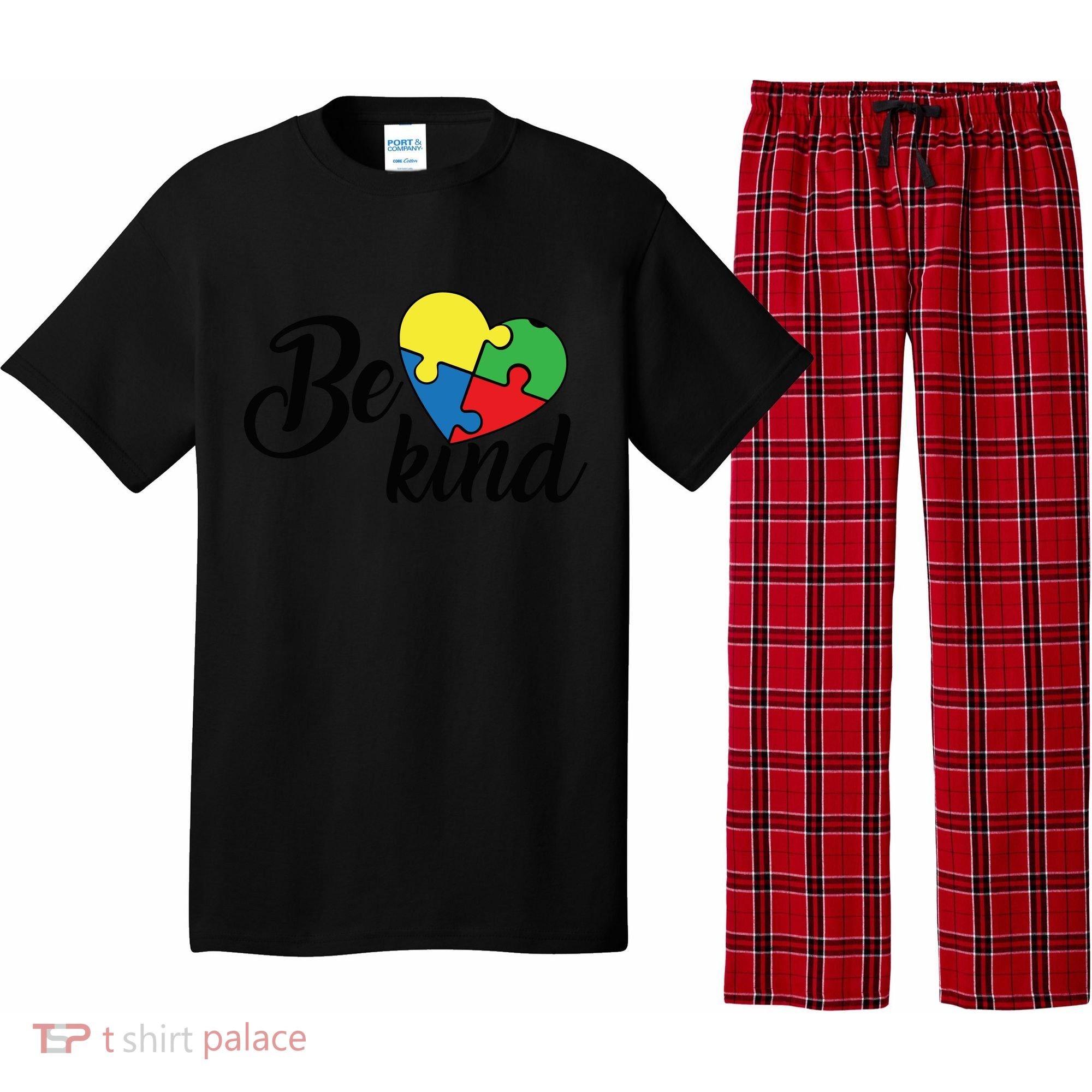 Autism, Be Kind Heart, Autism Awareness Pajama Set