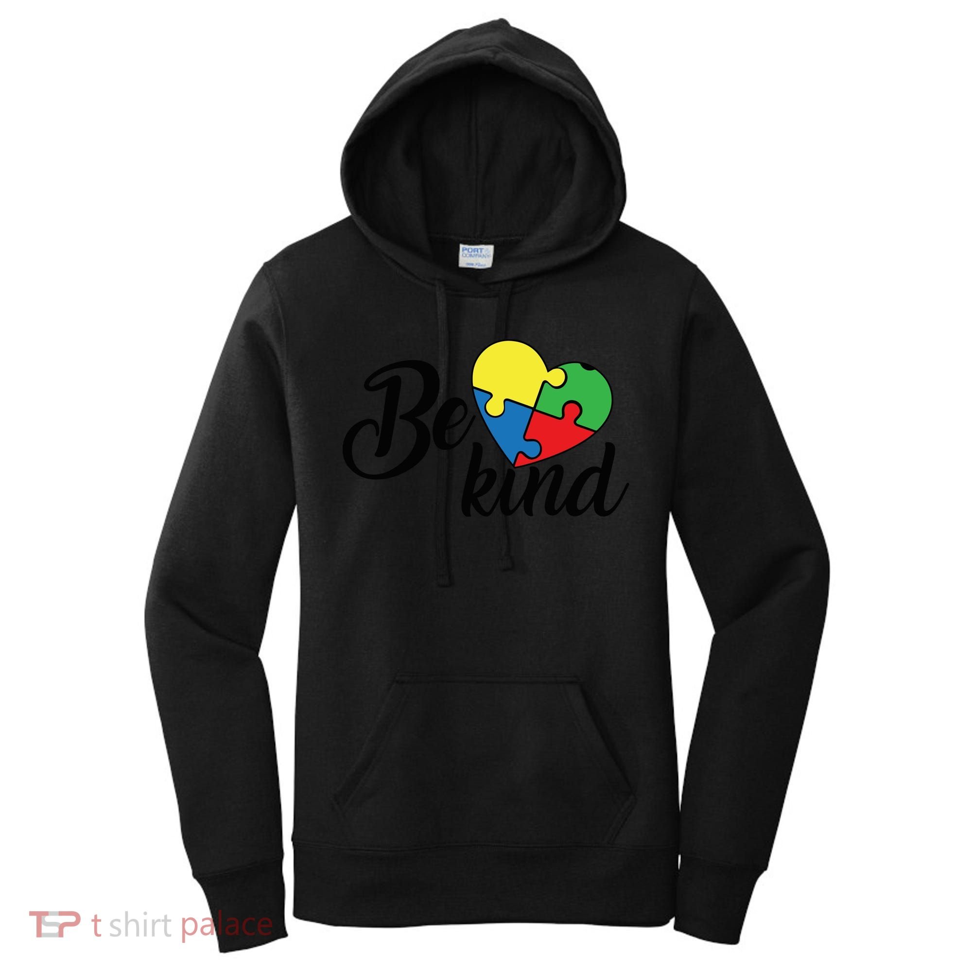 Autism, Be Kind Heart, Autism Awareness Women's Hoodie