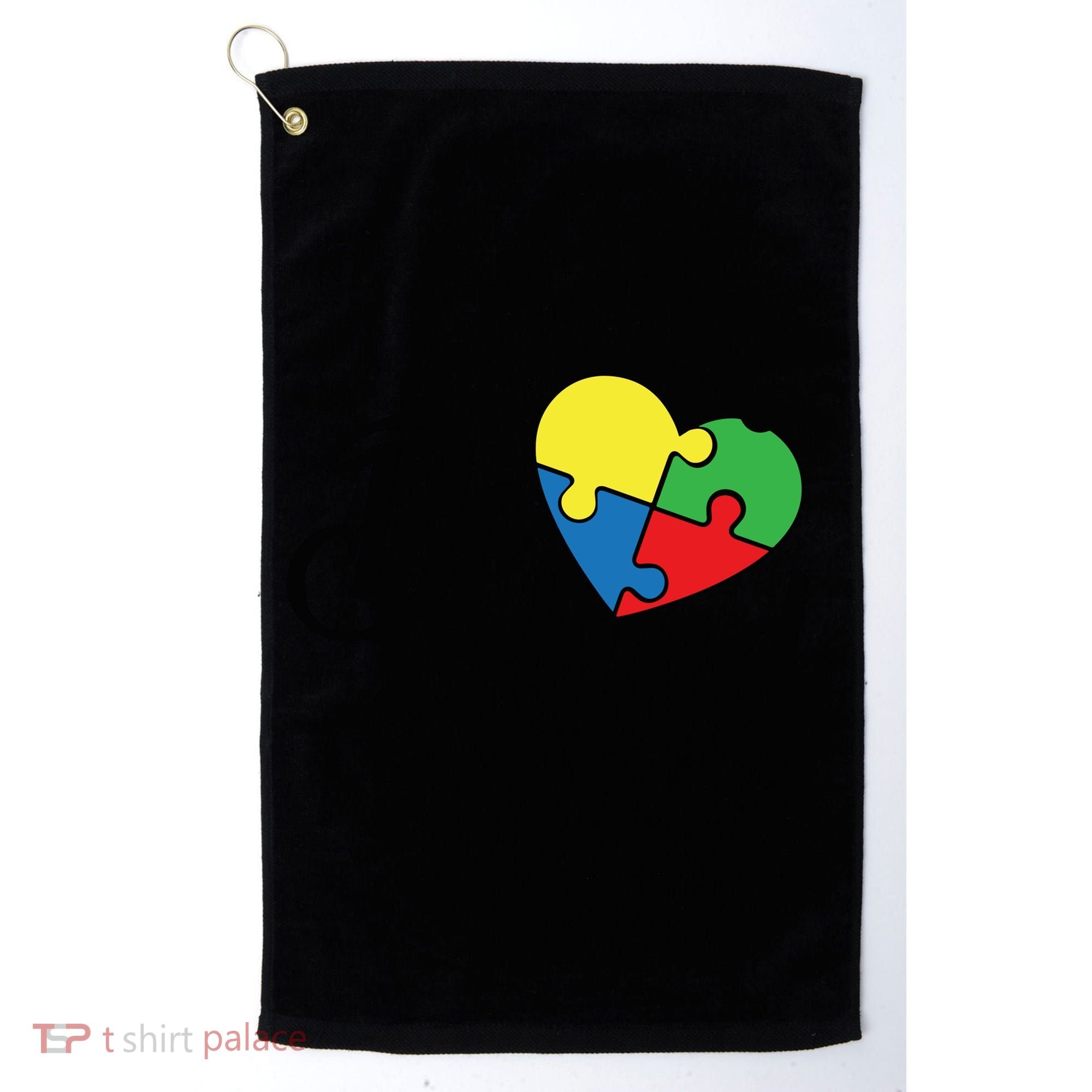 Autism, Be Kind Heart, Autism Awareness Golf Towel