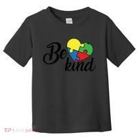 Autism, Be Kind Heart, Autism Awareness Toddler T-Shirt thumb 0