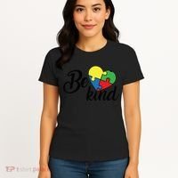 Autism, Be Kind Heart, Autism Awareness Women's T-Shirt thumb 4