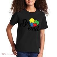 Autism, Be Kind Heart, Autism Awareness Kids T-Shirt thumb 2