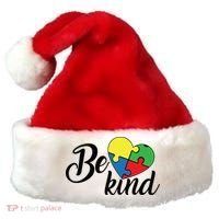 Autism, Be Kind Heart, Autism Awareness Santa Hat thumb 0