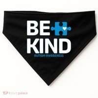 Autism Be Kind E Kind Autism Awareness USA-Made Doggie Bandana thumb 0