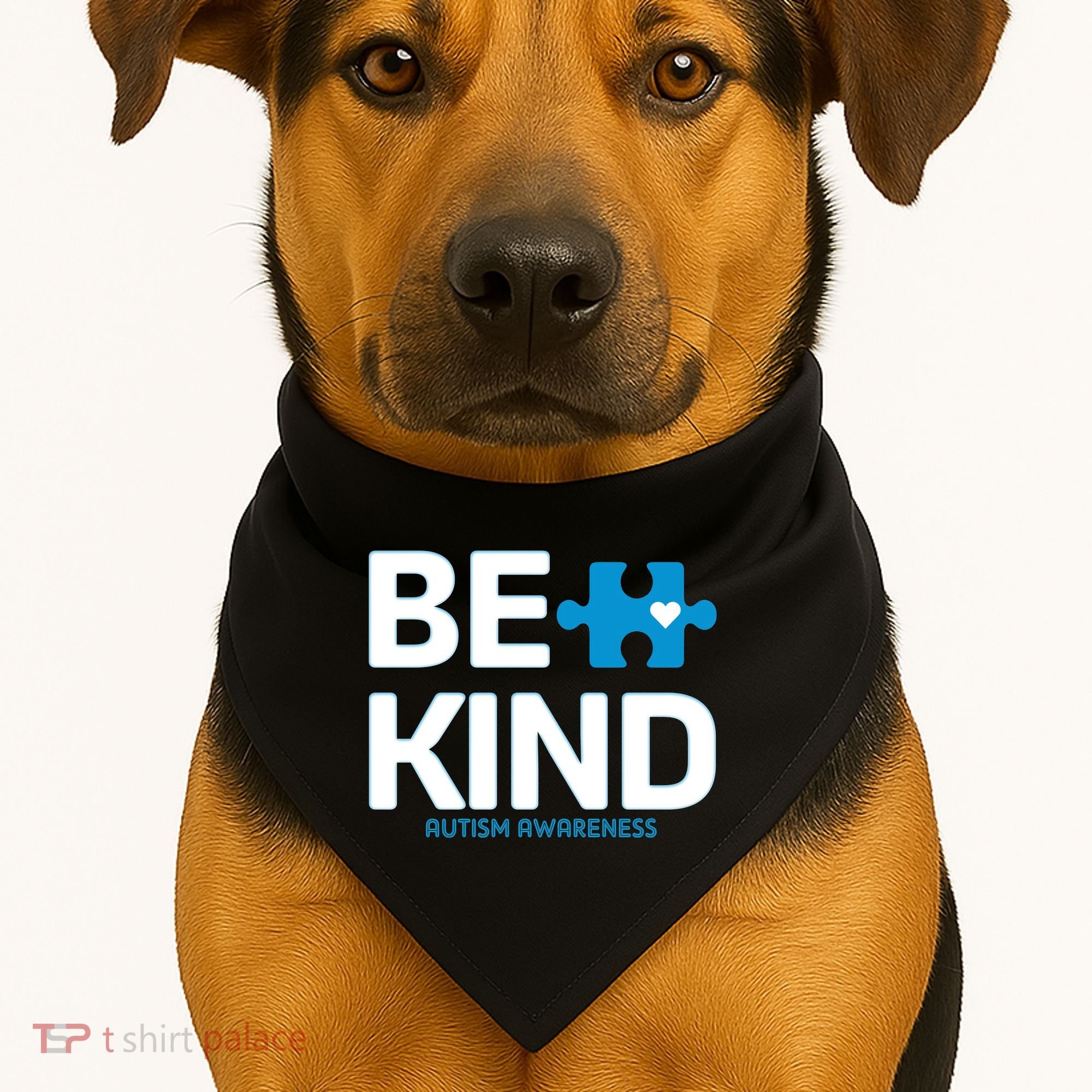Autism Be Kind E Kind Autism Awareness USA-Made Doggie Bandana