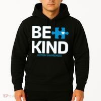 Autism Be Kind E Kind Autism Awareness Hoodie thumb 2