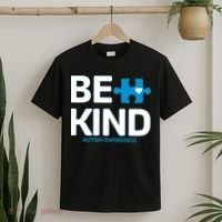 Autism Be Kind E Kind Autism Awareness T-Shirt thumb 2