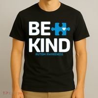 Autism Be Kind E Kind Autism Awareness T-Shirt thumb 3
