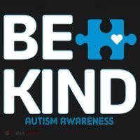 Autism Be Kind E Kind Autism Awareness Button thumb 1