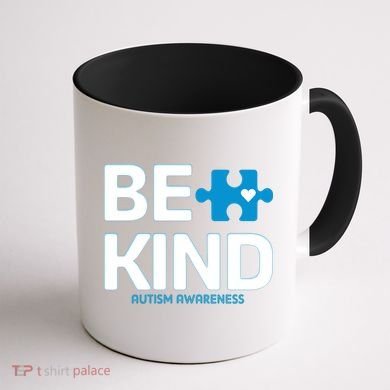Autism Be Kind E Kind Autism Awareness Coffee Mug back