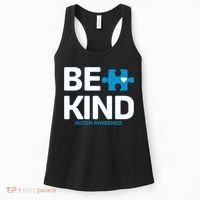 Autism Be Kind E Kind Autism Awareness Women's Tank Top thumb 0