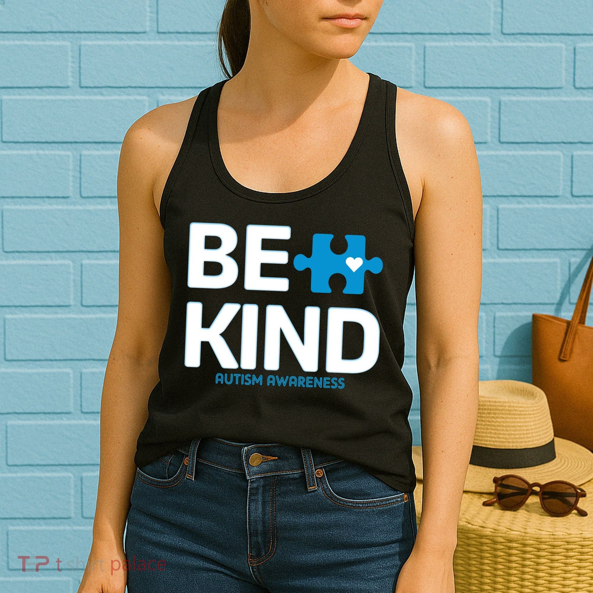 Autism Be Kind E Kind Autism Awareness Women's Tank Top
