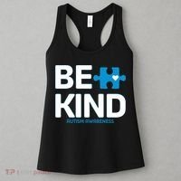 Autism Be Kind E Kind Autism Awareness Women's Tank Top thumb 3