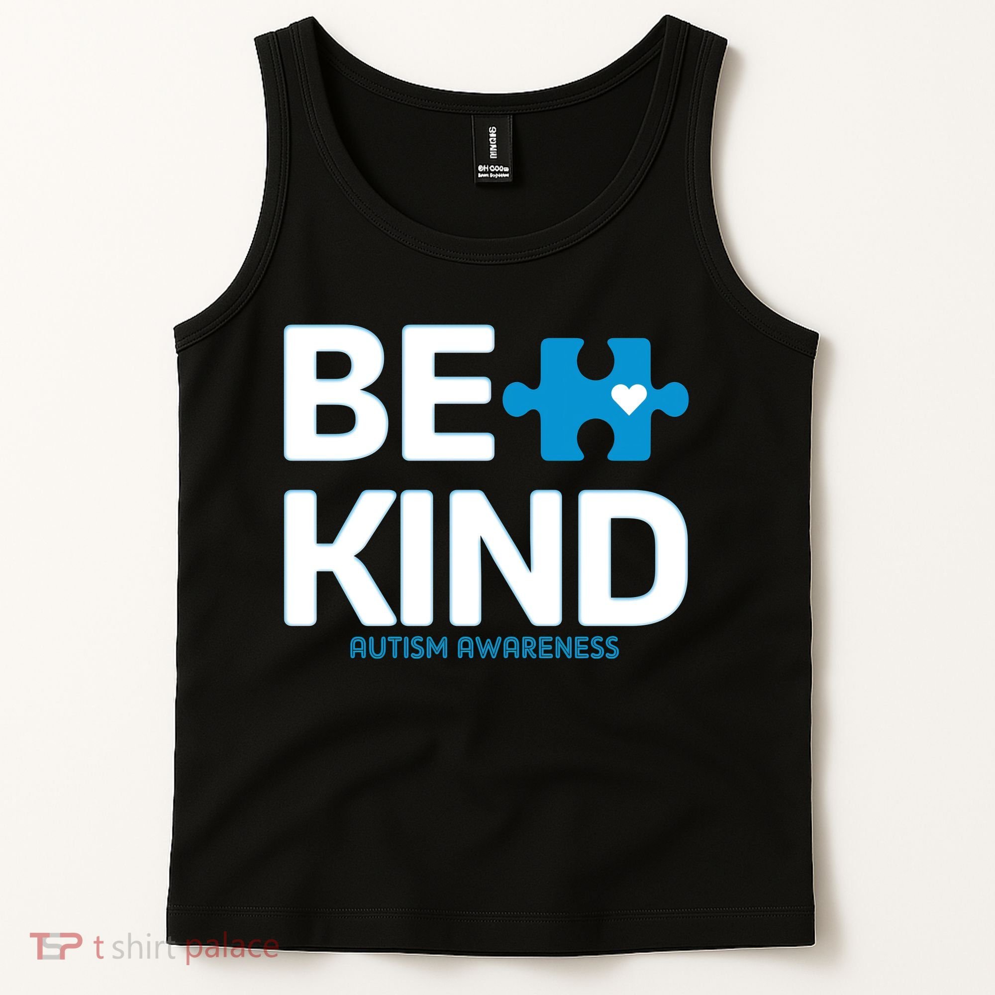 Autism Be Kind E Kind Autism Awareness Tank Top