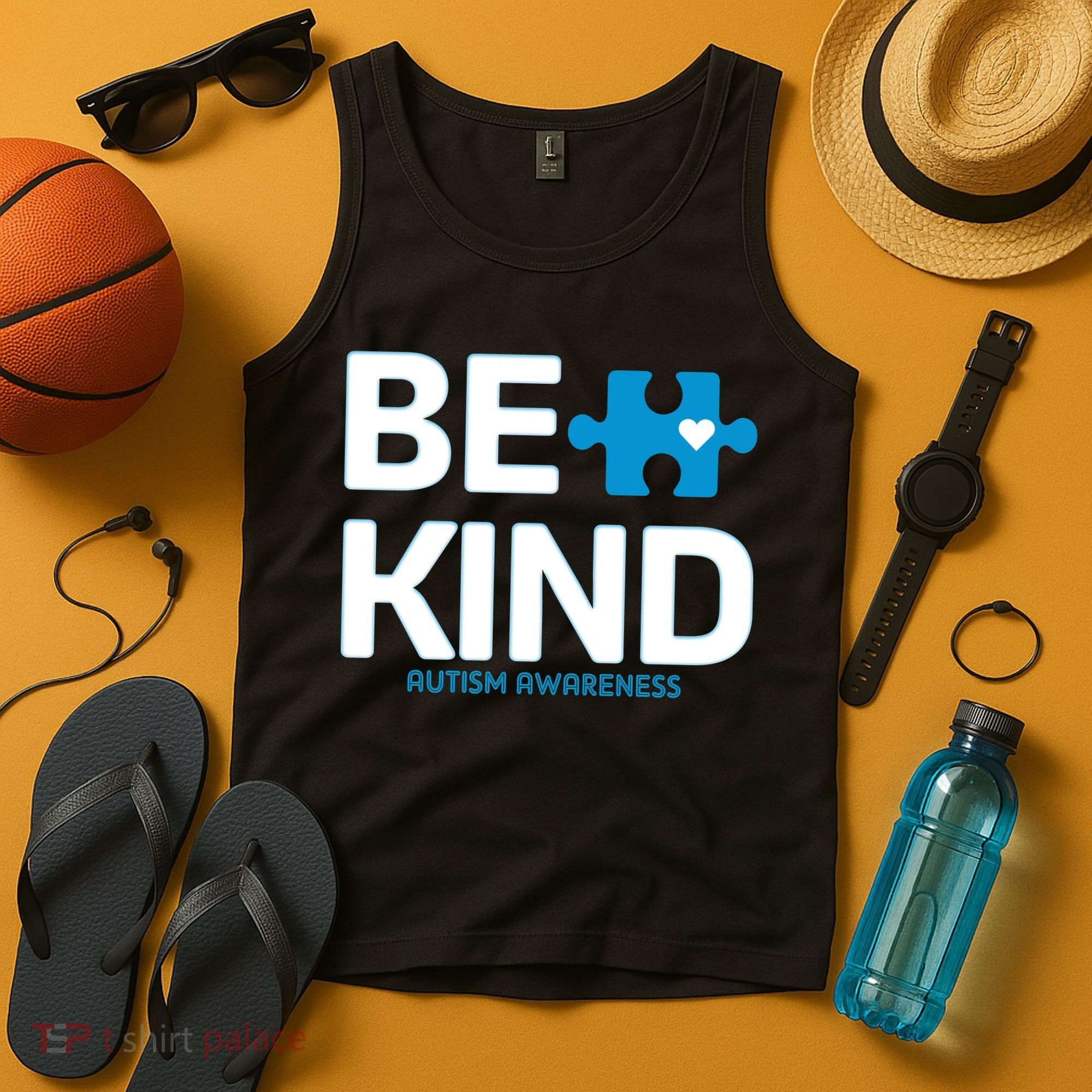 Autism Be Kind E Kind Autism Awareness Tank Top