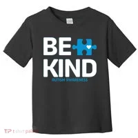Autism Be Kind E Kind Autism Awareness Toddler T-Shirt thumb 0