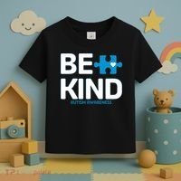 Autism Be Kind E Kind Autism Awareness Toddler T-Shirt thumb 3