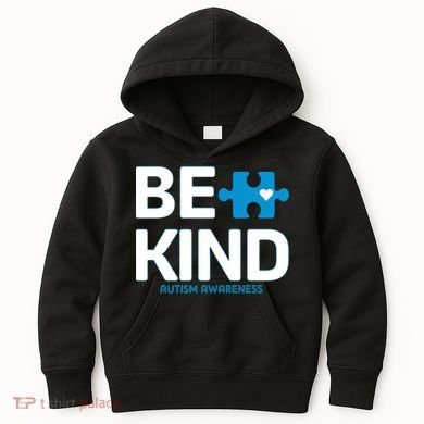 Autism Be Kind E Kind Autism Awareness Kids Hoodie
