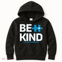 Autism Be Kind E Kind Autism Awareness Kids Hoodie thumb 0