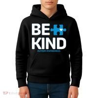 Autism Be Kind E Kind Autism Awareness Kids Hoodie thumb 4