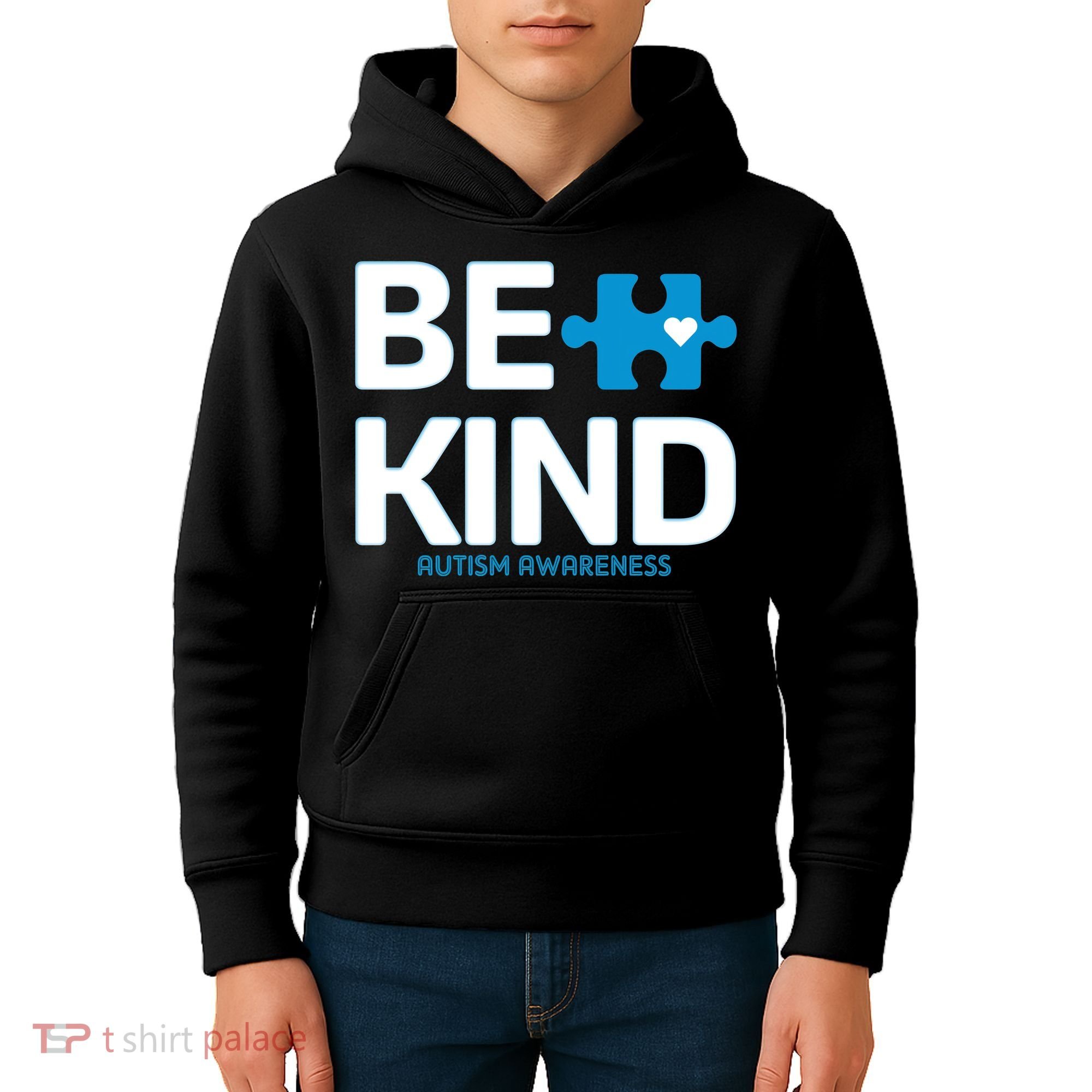 Autism Be Kind E Kind Autism Awareness Kids Hoodie