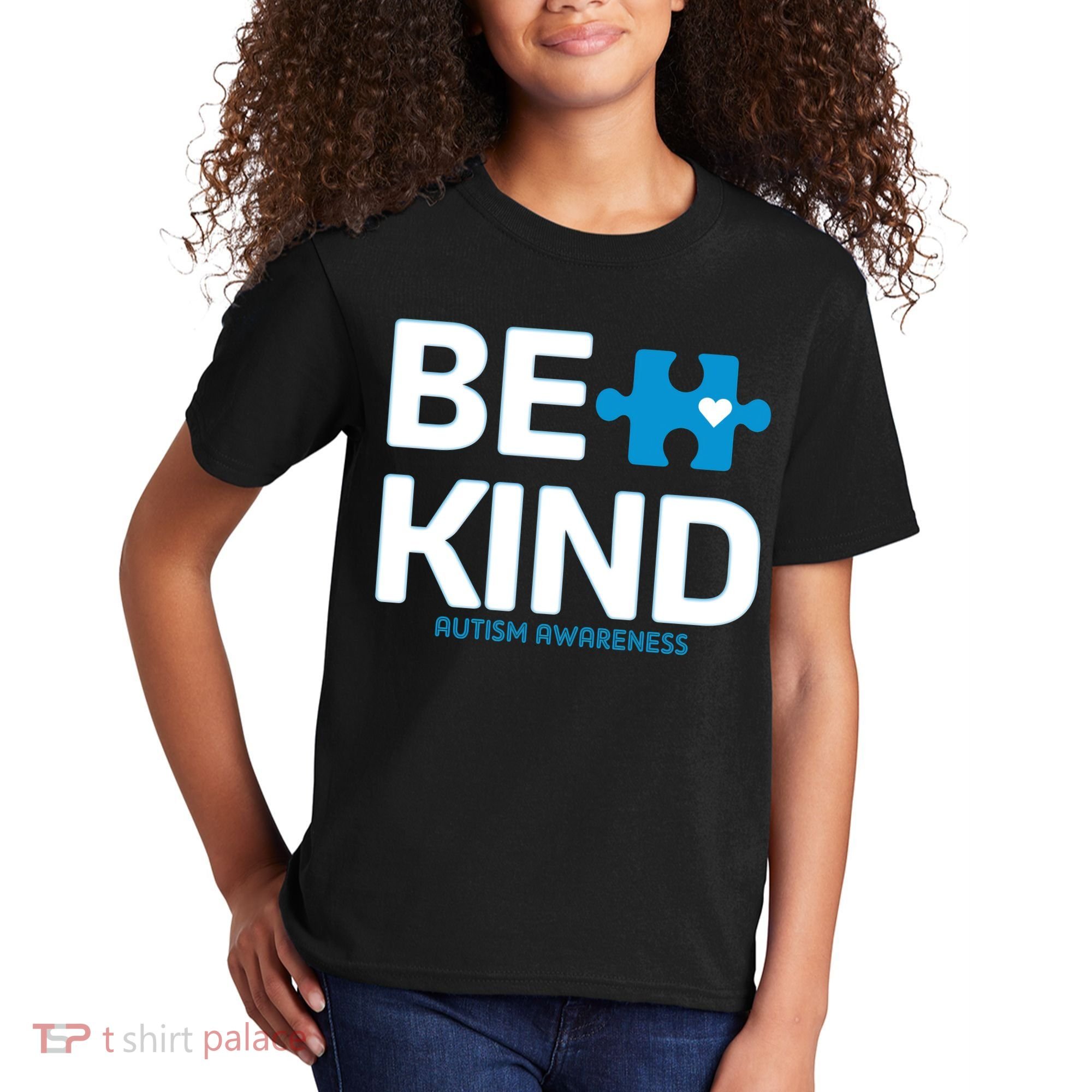 Autism Be Kind E Kind Autism Awareness Kids T-Shirt